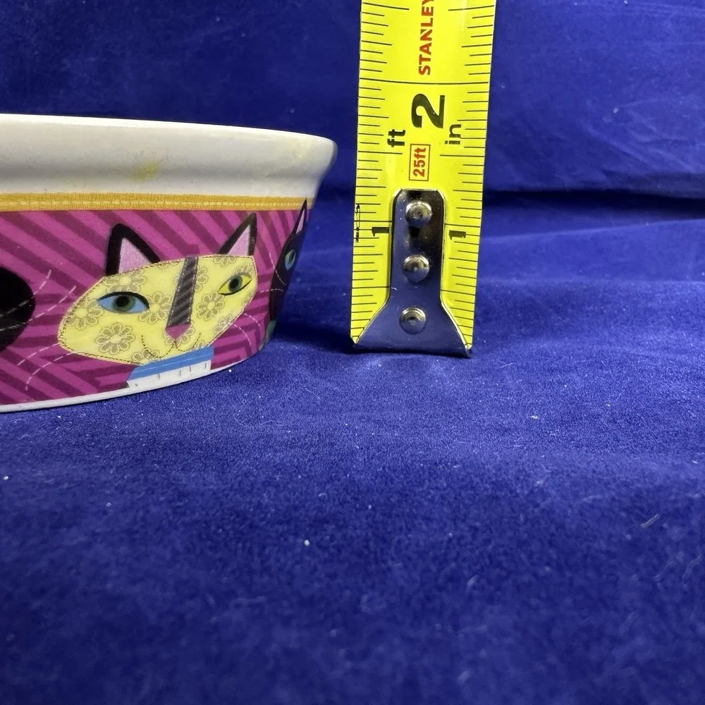 Trendy Cats Pet Bowl Gibson Home Colorful 4